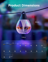 Govee RGBICW Outdoor String Lights