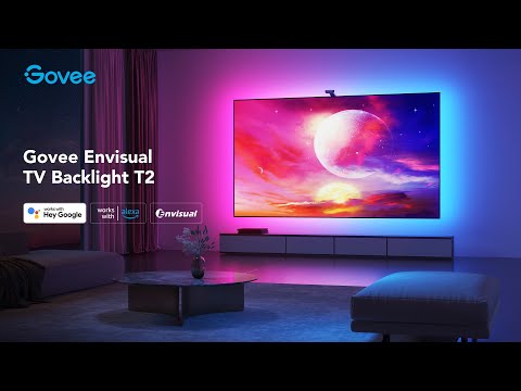 Govee DreamView T2 TV Backlight - Colour Sense Cam & LED Strip (55~65 / 75~85 inch)